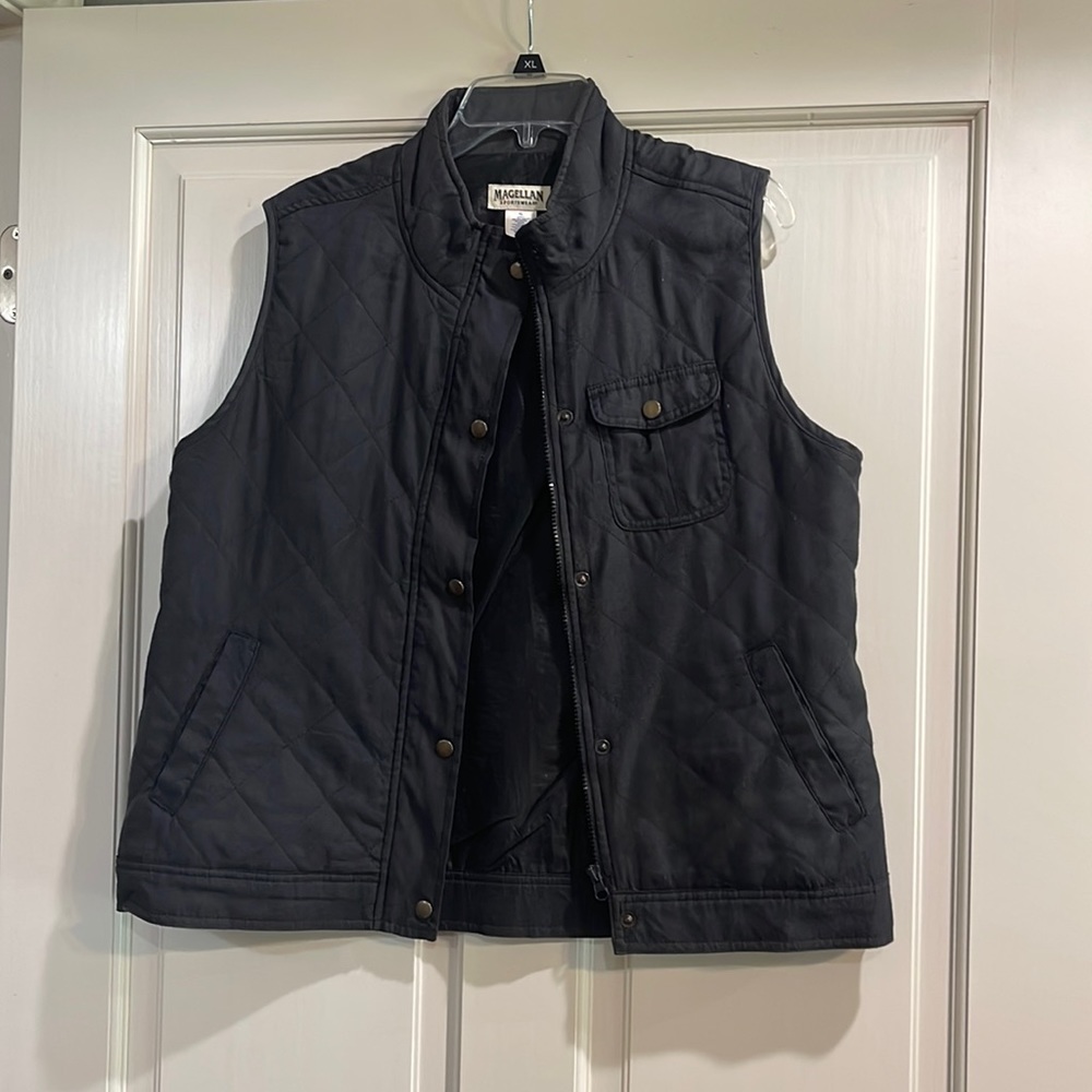 Black Quilted Vest
